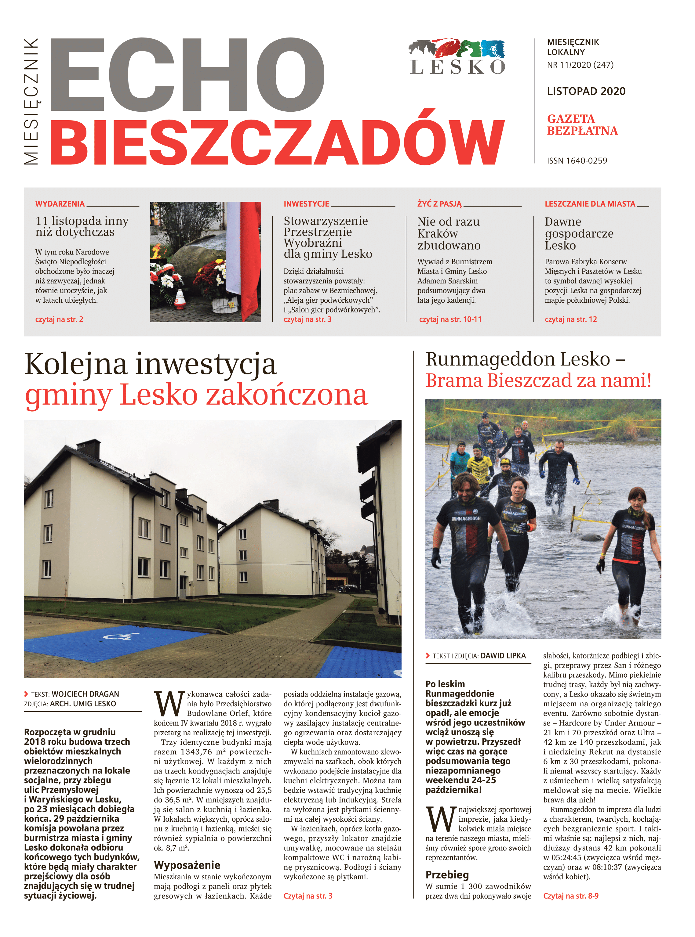 Echo Bieszczadów - LISTOPAD 2020