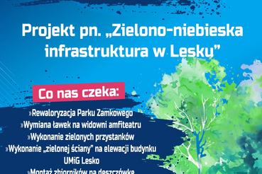 Ponad 1,7 mln zł dla Leska. Park Zamkowy odzyska dawny blask dzięki projektowi „Zielono-niebieska infrastruktura w Lesku”