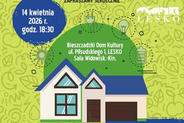Zaproszenie na prelekcję dot. zmniejszenia rachunków za ciepło i wodę.