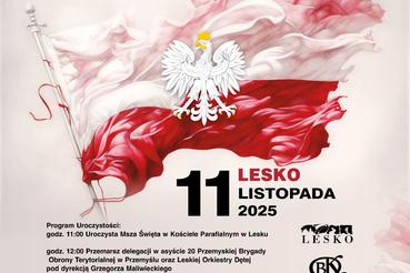 Zaproszenie na gminne obchody 107.Rocznicy Odzyskania Niepodległości