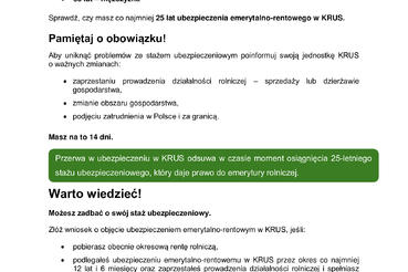 Emerytura w KRUS – ważne informacje dla rolników